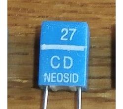 Drossel 27 uH radial Neosid